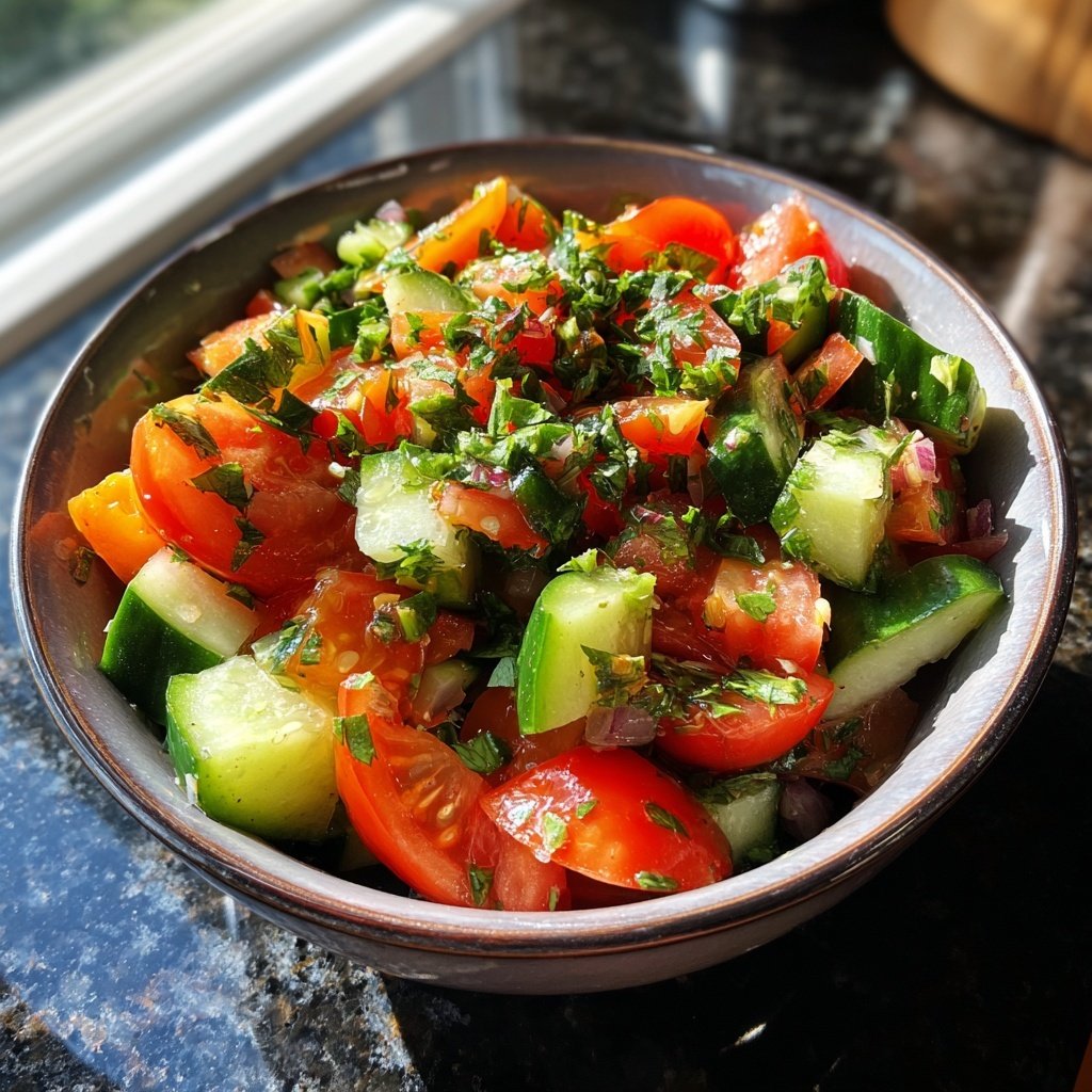 Zesty Cucumber and Tomato Salad
