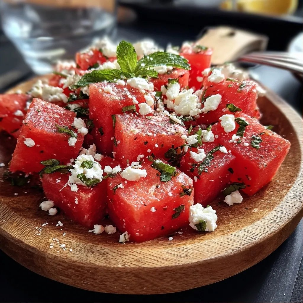 Wassermelonen-Feta-Salat