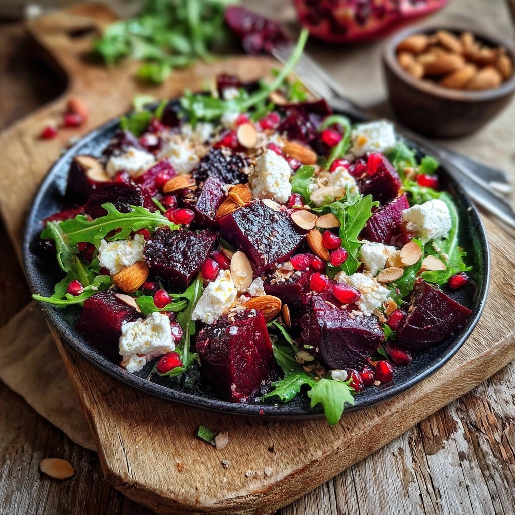 Geroßter Roter Beete Hochprotein-Salat