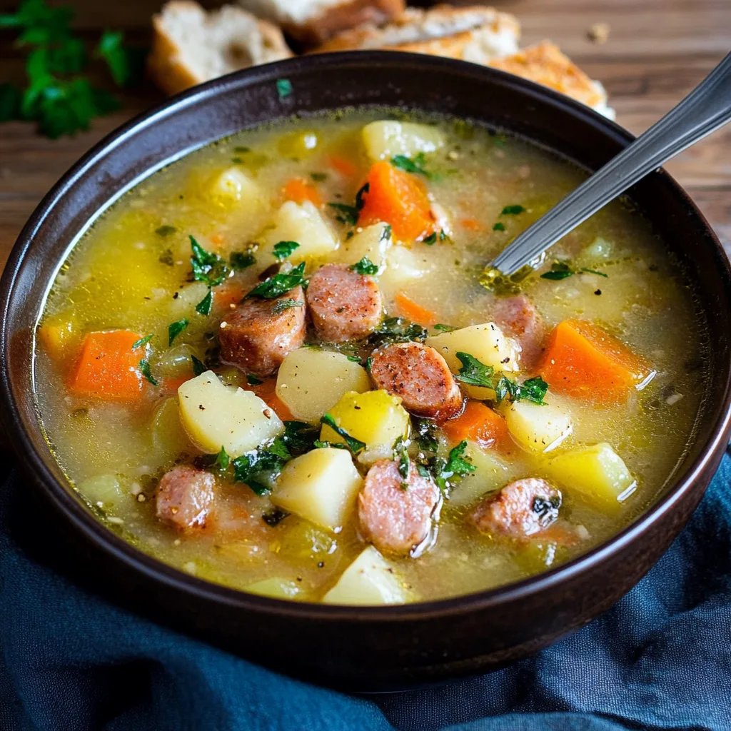 Omas Kartoffelsuppe mit Würstchen: Ein Wunderbares Ultimatives Rezept für 4 Personen