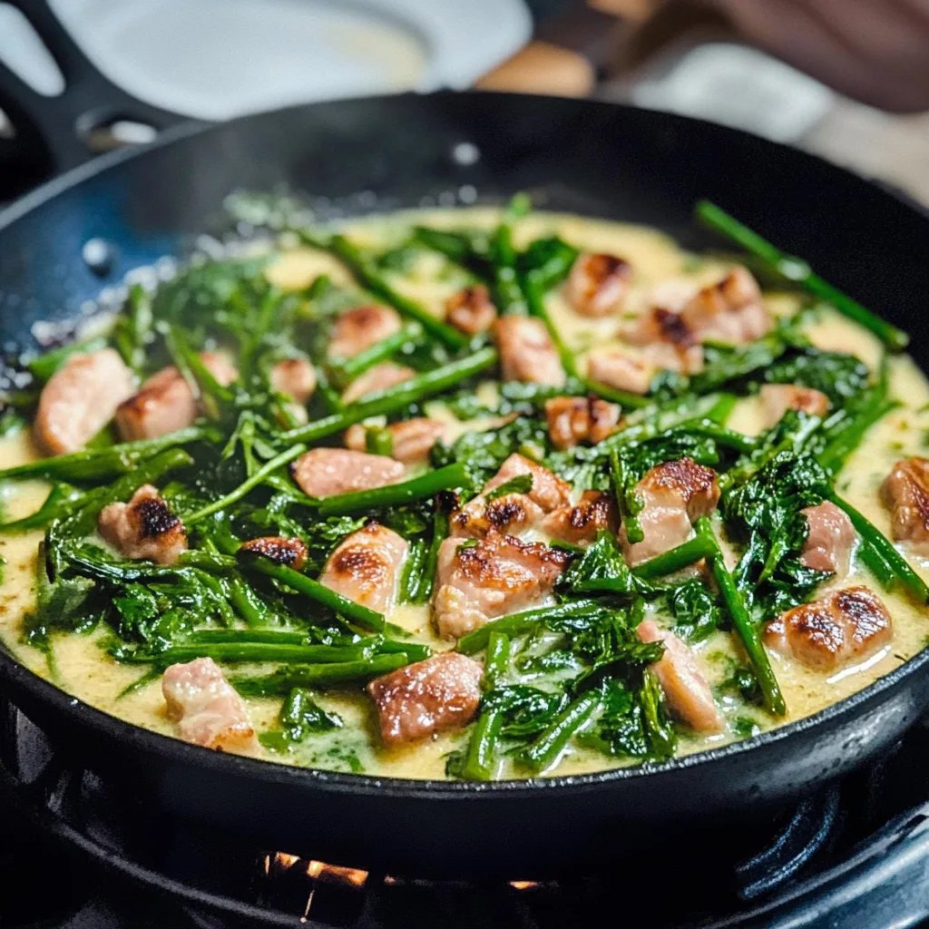 Grüne Bohnen in Rahmsauce