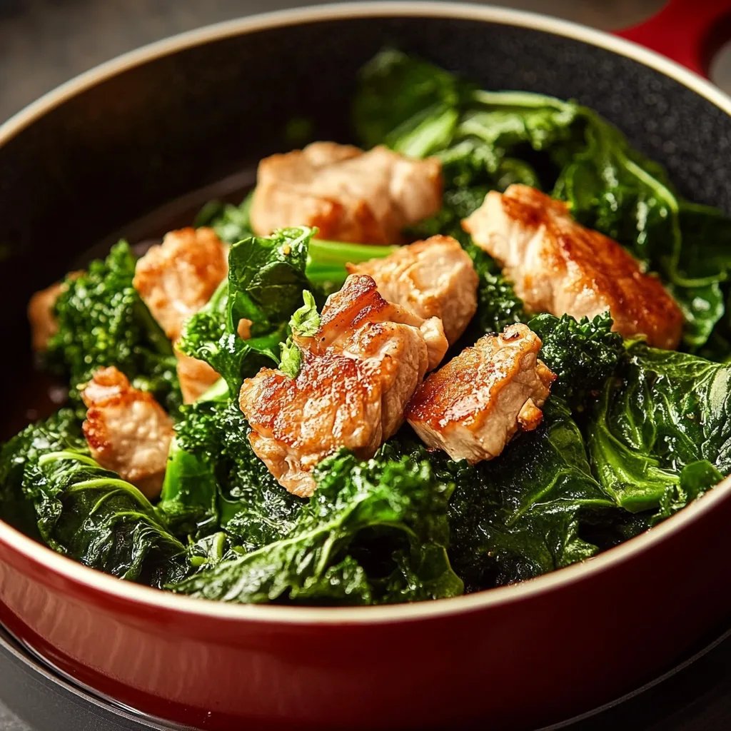 Frischer Grünkohl mit Schinkenkrakauer