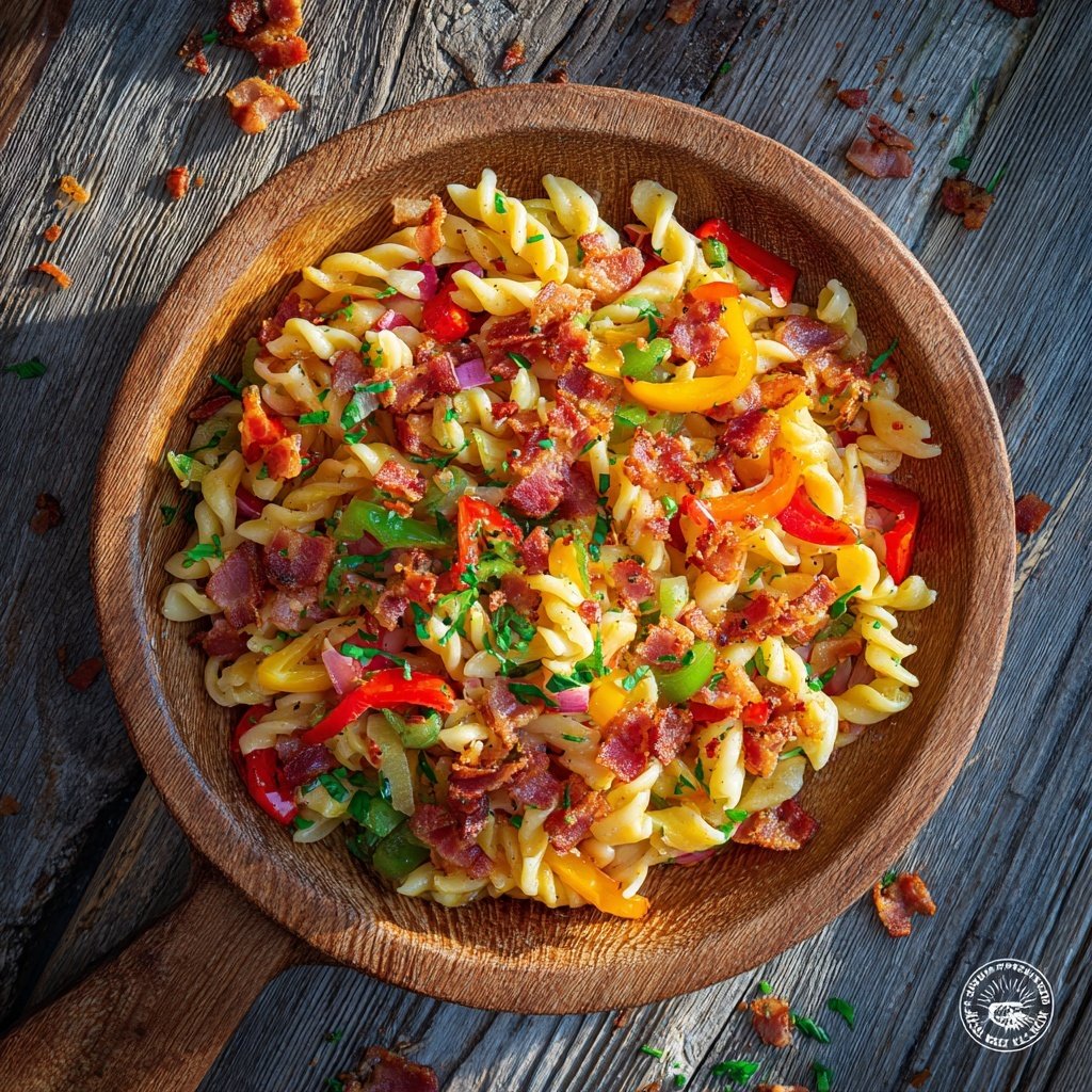 Taco-Pasta-Salat mit geräuchertem Speck