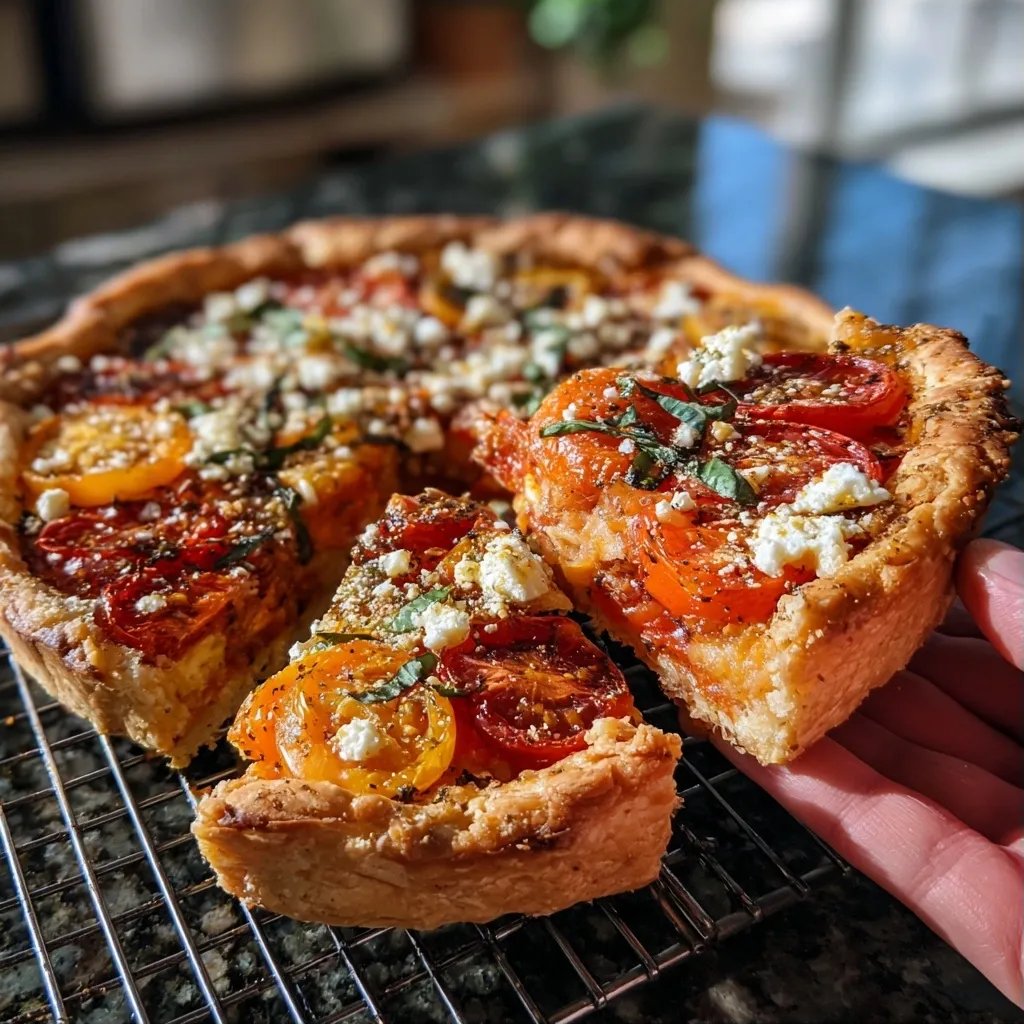 Tomaten-Tarte rustikal
