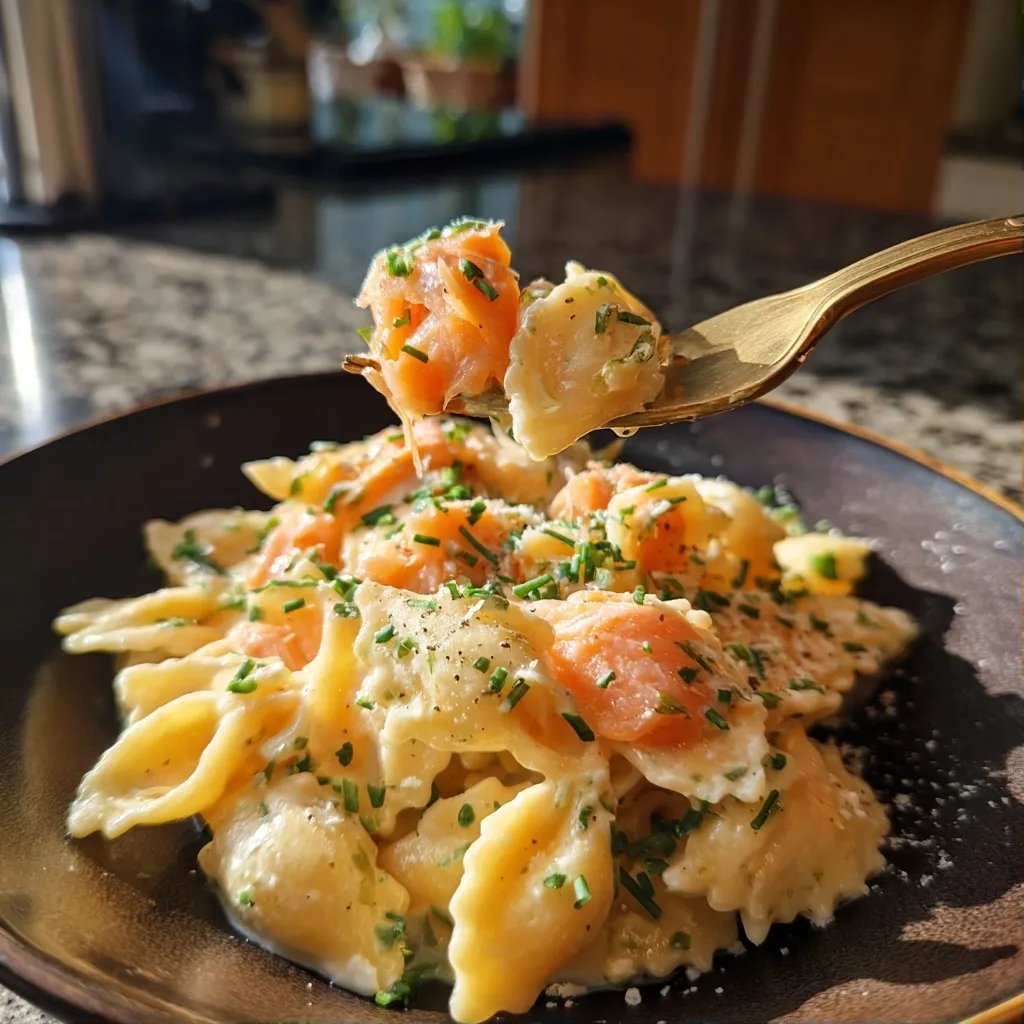 Räucherlachs Pasta Cremig