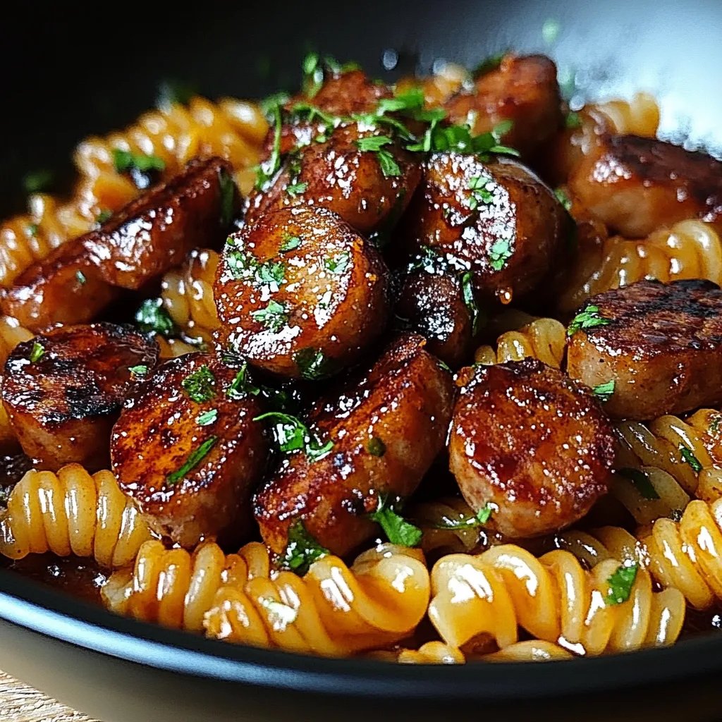 Würzige Honig-BBQ-Wurst mit Nudeln: Ein Unglaubliches Ultimatives Rezept