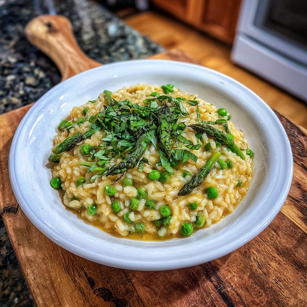Herzhafter Frühlingsrisotto