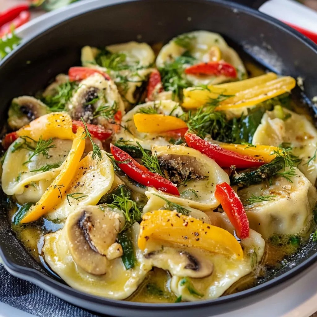 Maultaschen Pfanne mit Gemüse