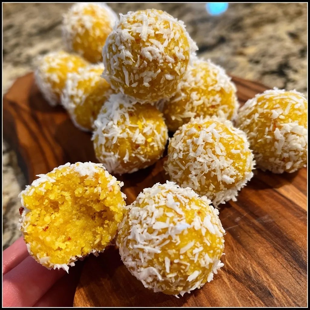 Zitronen-Kokos-Energyballs