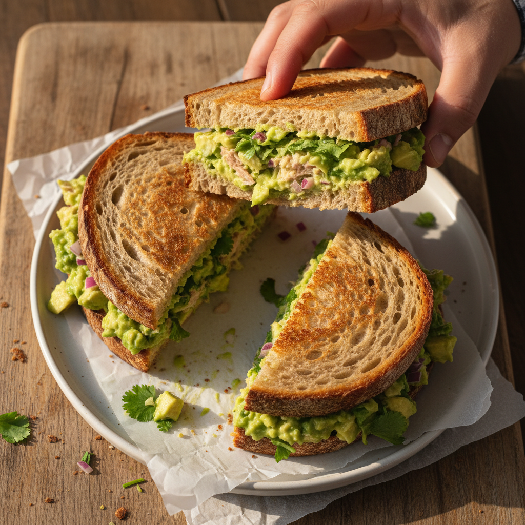Avocado Thunfisch Sandwiches