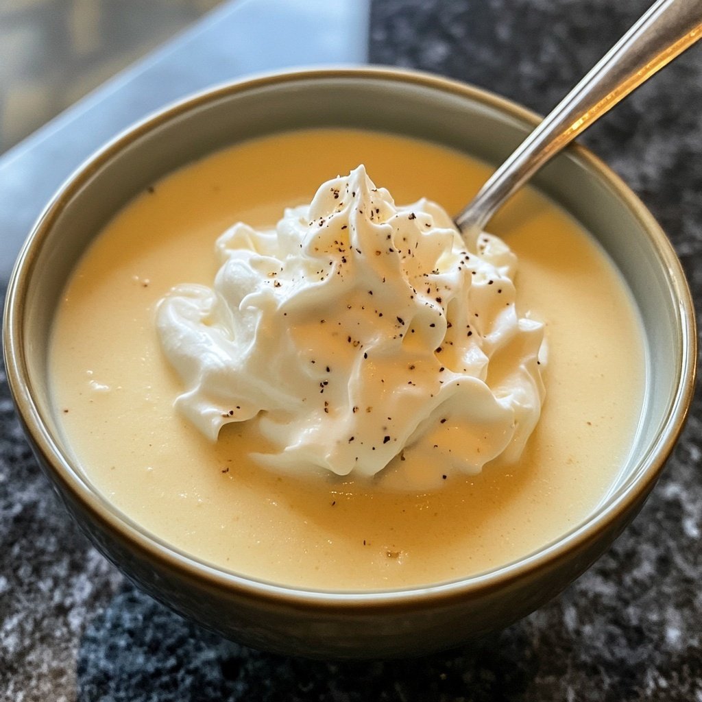 Maroni-Cremesuppe mit Sahnehaube