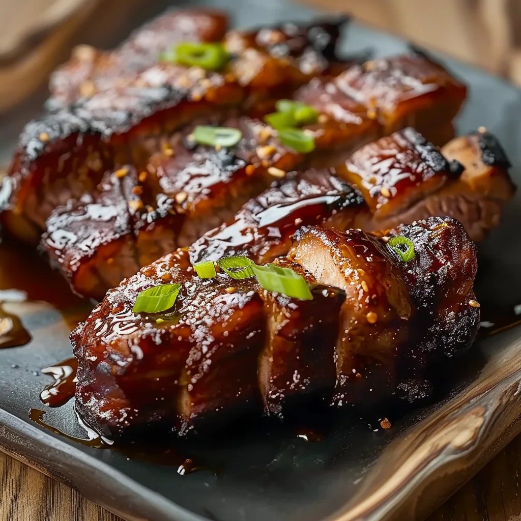 Honigglasierter Schweinebauch aus dem Ofen