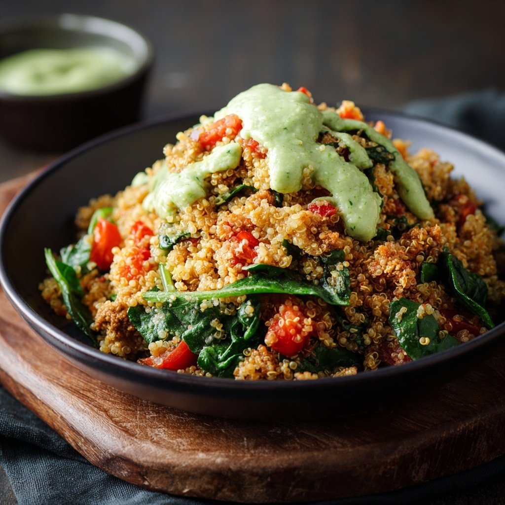 Würzige Quinoa und Puten-Schüssel
