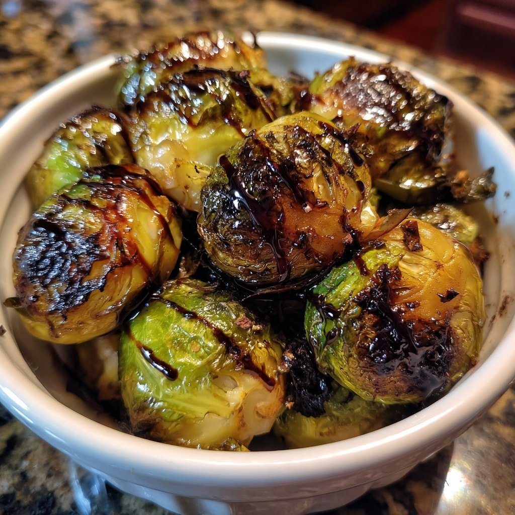 Balsamico Gebratener Rosenkohl