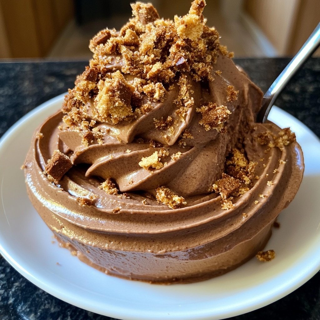Schoko-Zimt-Mousse mit Lebkuchen-Crunch