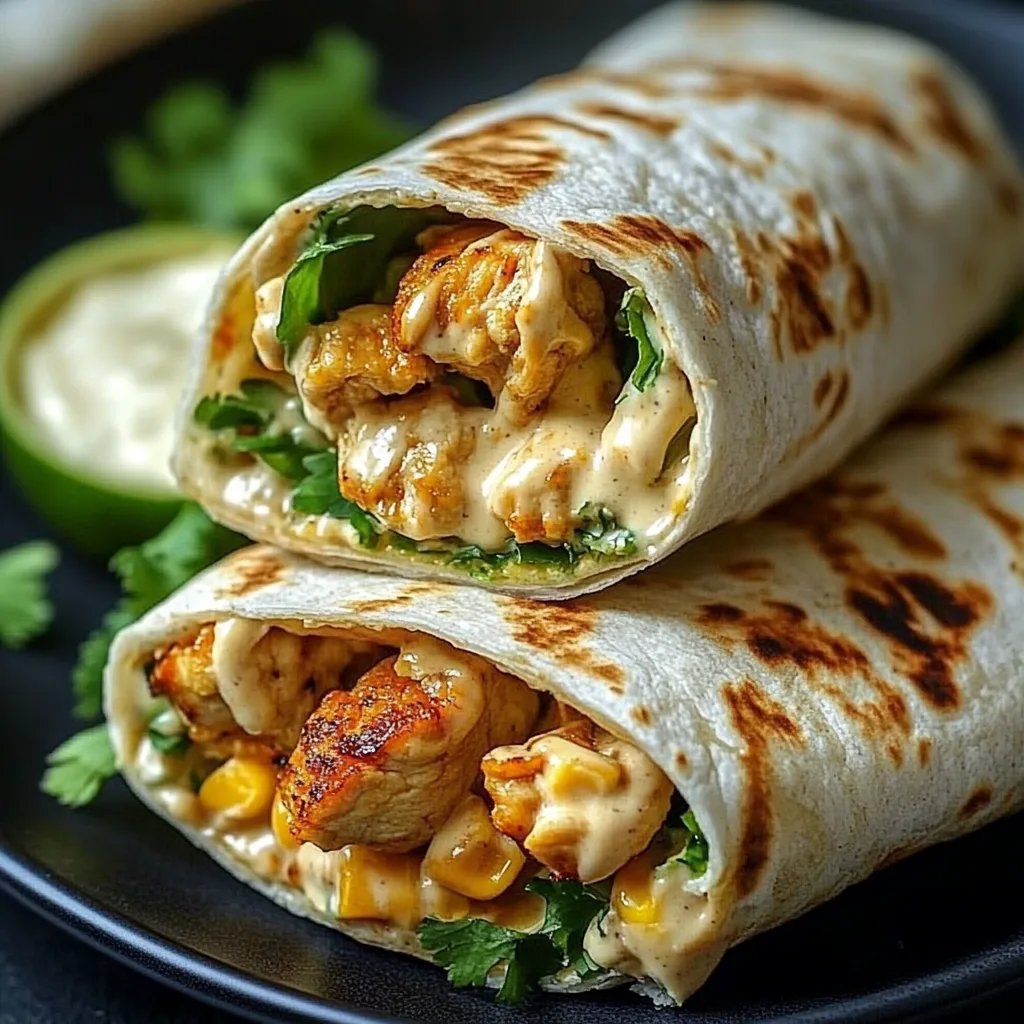 Käse-Knoblauch-Hähnchen-Wraps – Die ultimative Geschmacksexplosion!