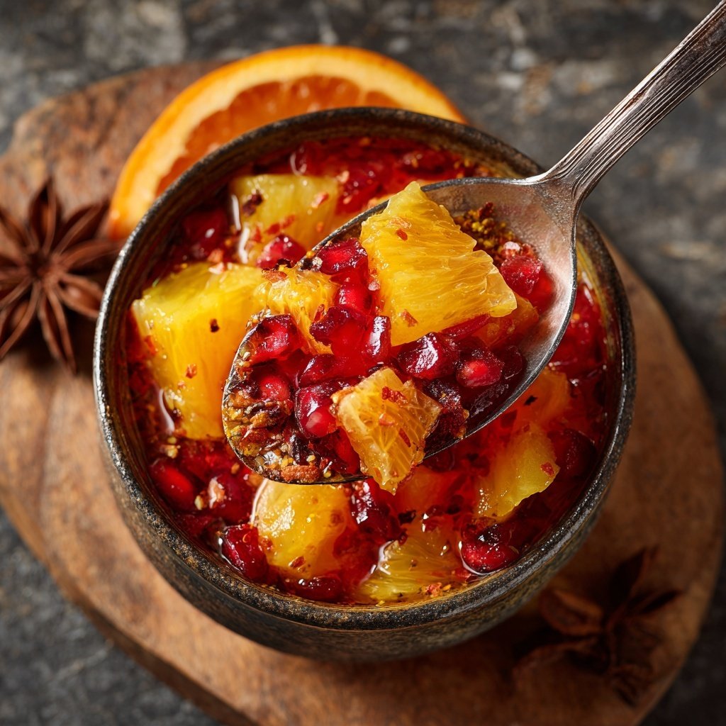 Warmer Gewürz-Zitrus-Kompott
