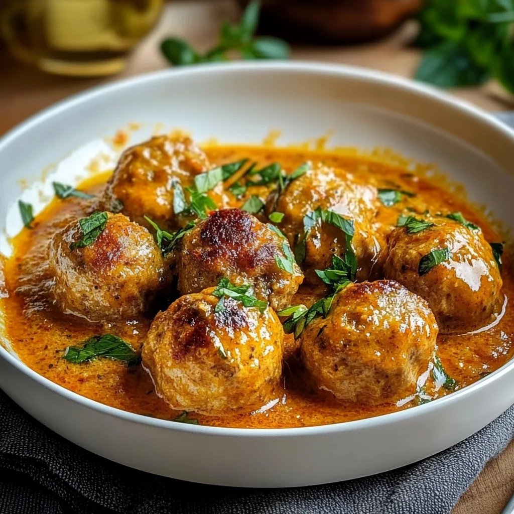 Hackbällchen in cremiger Paprikasoße: Ein Unglaublich Ultimatives Rezept