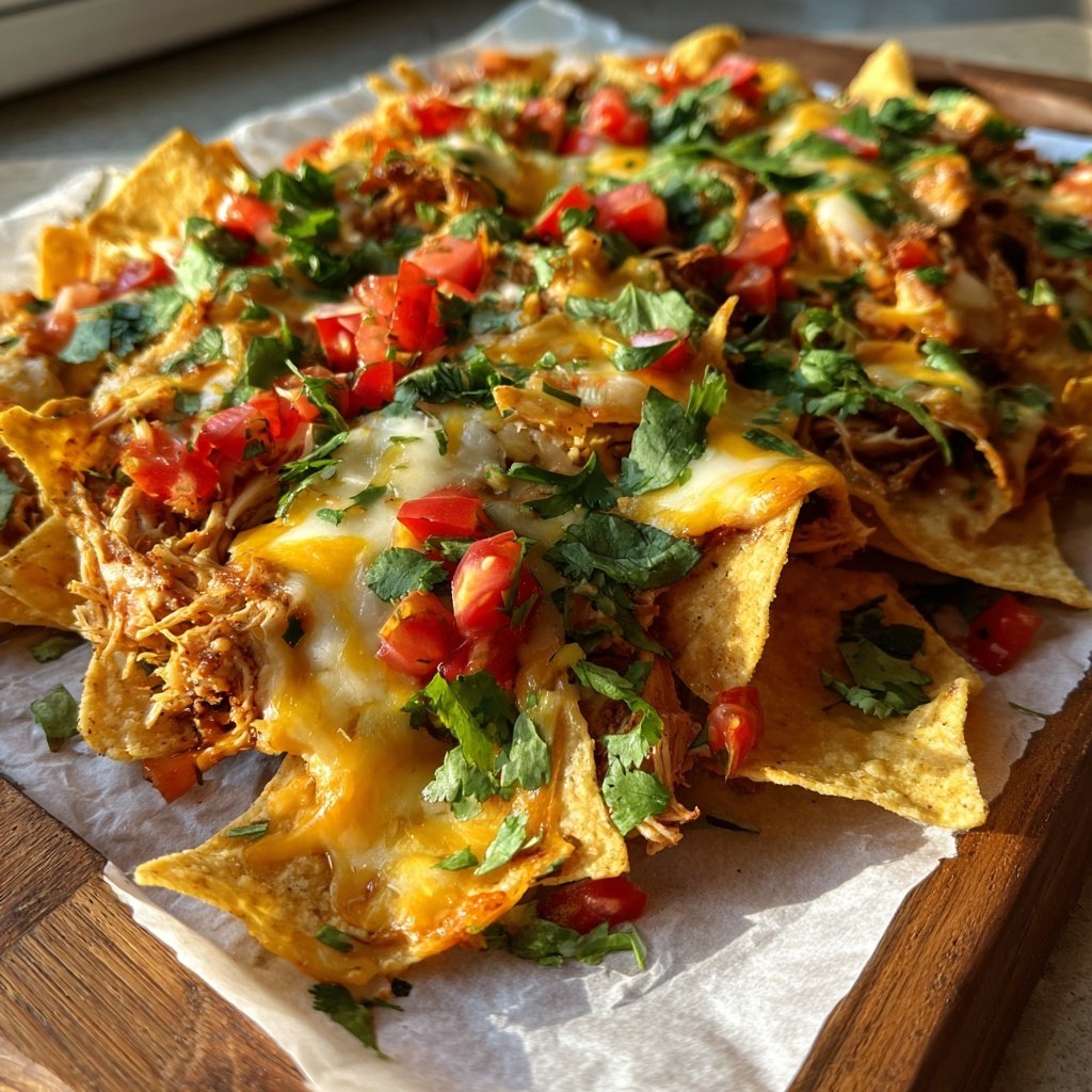 Limetten Hähnchen Nachos