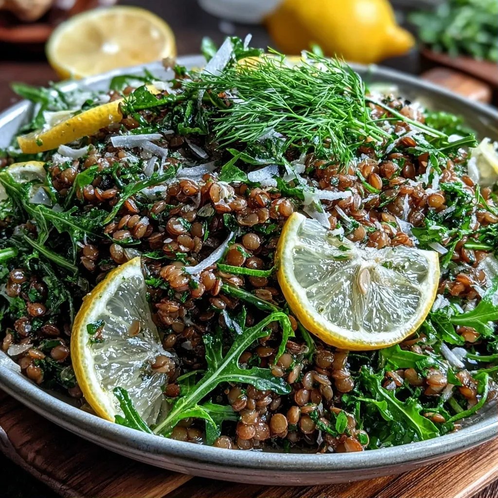 Linsensalat mit Zitrone