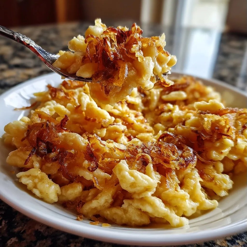 Käsespätzle Mit Röstzwiebeln