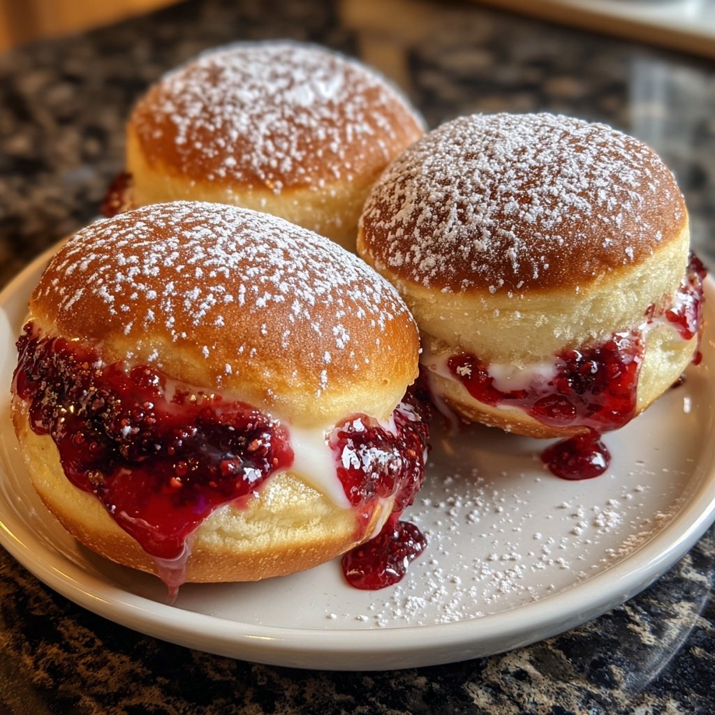 Gefüllte Krapfen - Deutsche Berliner