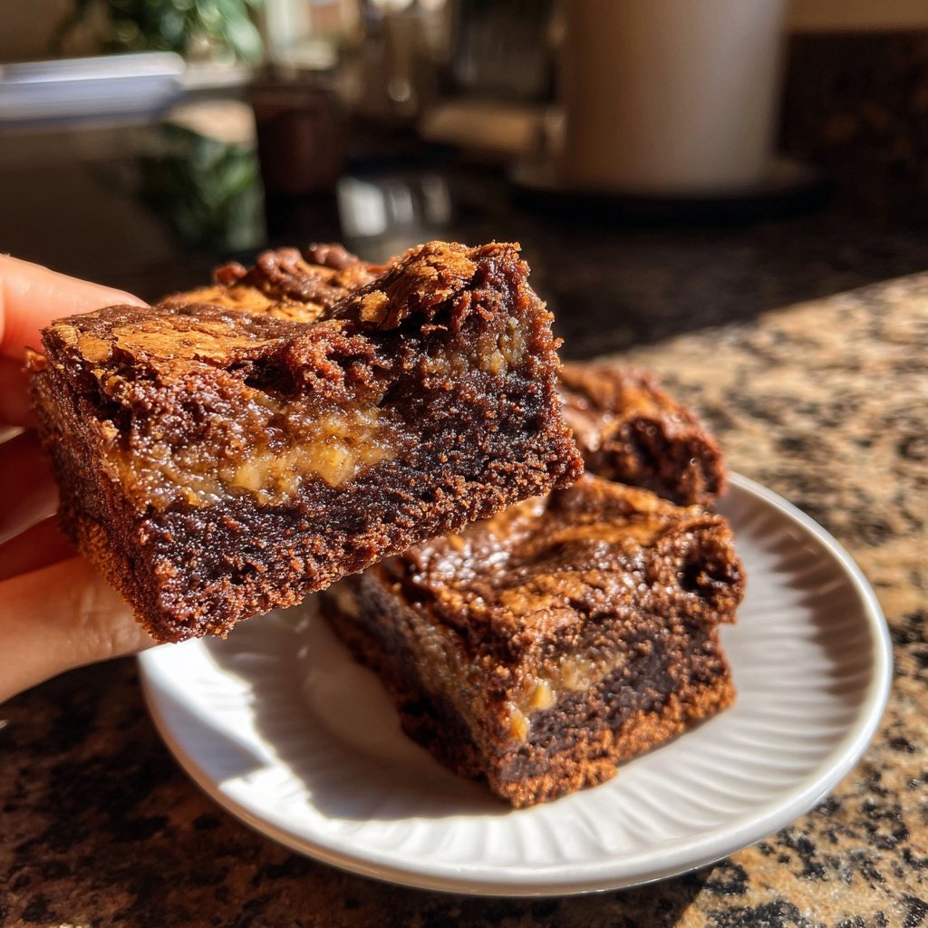 Sauerteig Abfall Brownies mit Zimtzucker