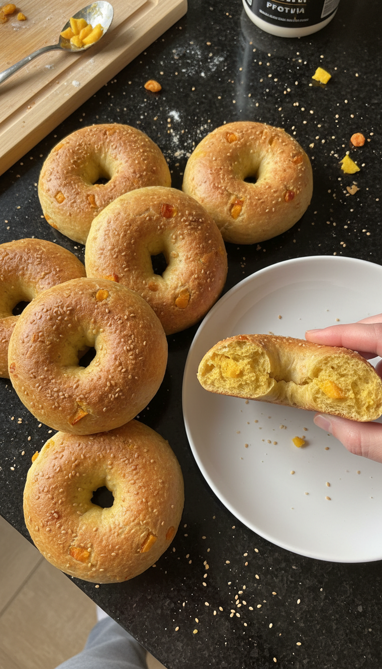 Mango Protein Bagels​