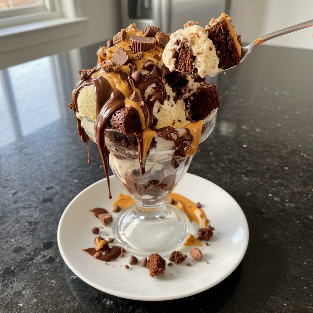 Reese’s Brownie Eisbecher Genuss