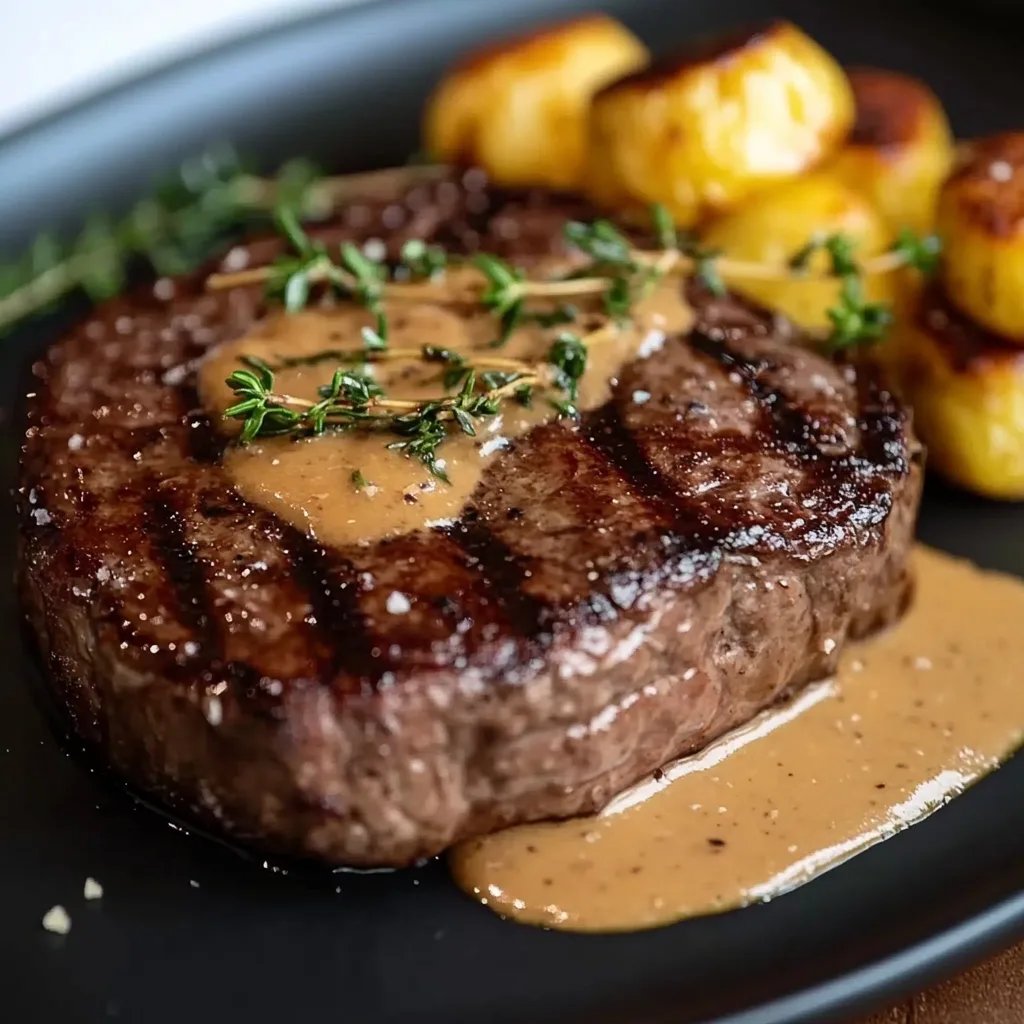 Steak mit Bourbon Sauce