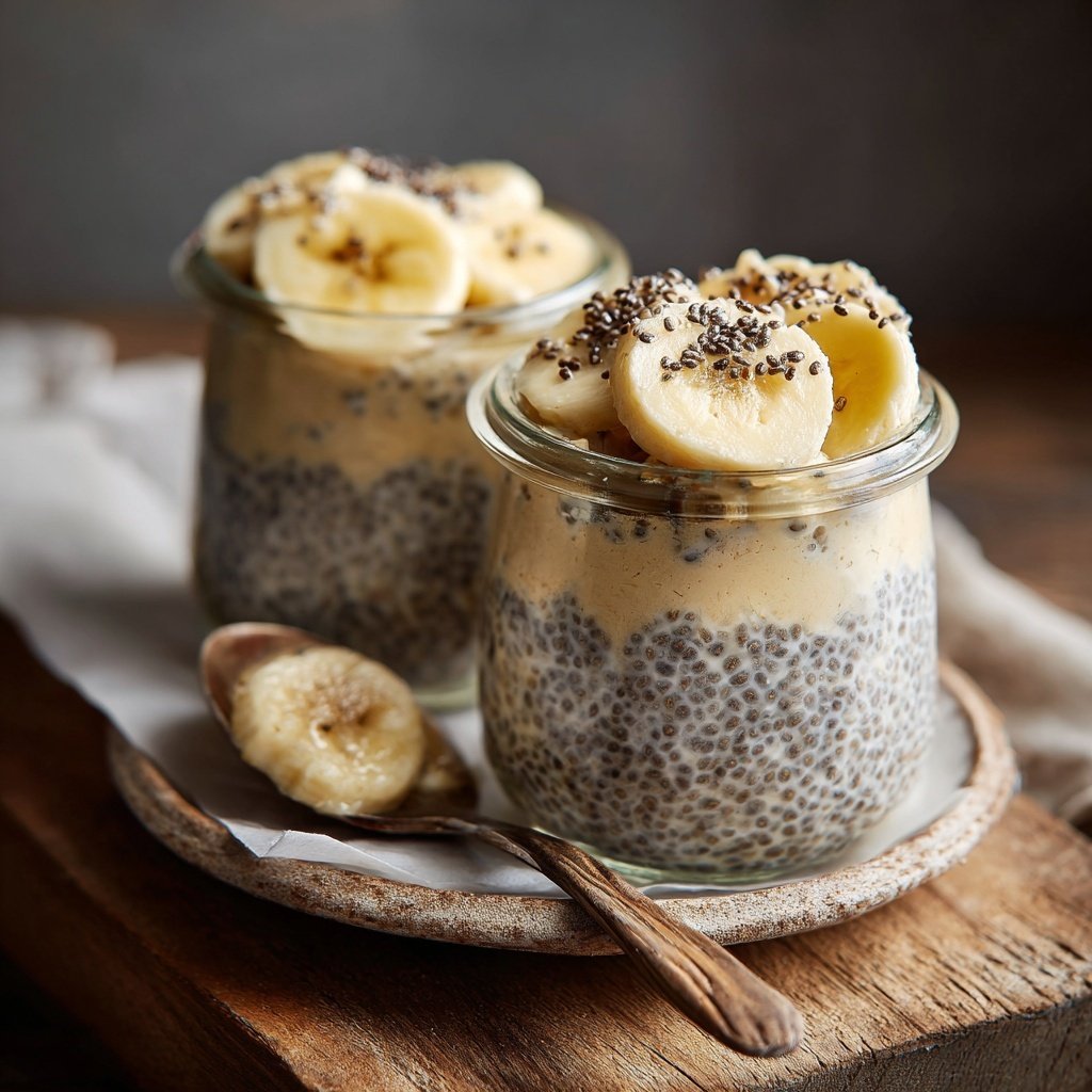 Bananen Chia Pudding