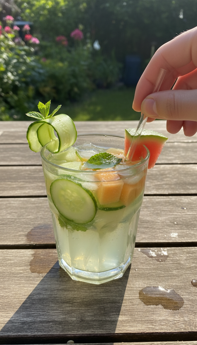 Gurken Melonen Erfrischer