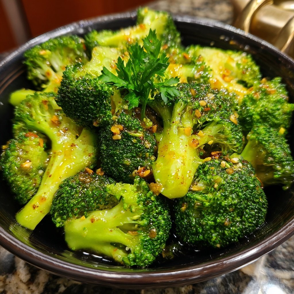 Brokkoli mit süßem Apfel-Dressing