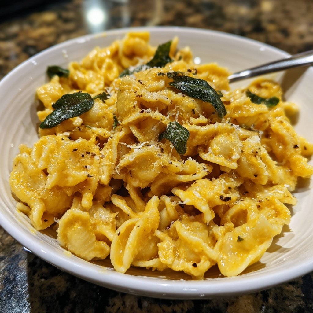 Butternut-Salbei-Butter-Nudeln