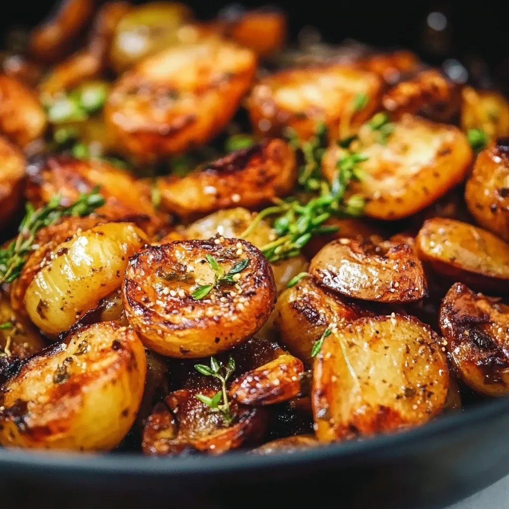 Knoblauch-gerösteter Rosenkohl