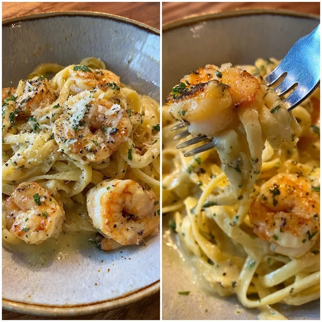 Garnelen Pasta Knoblauch