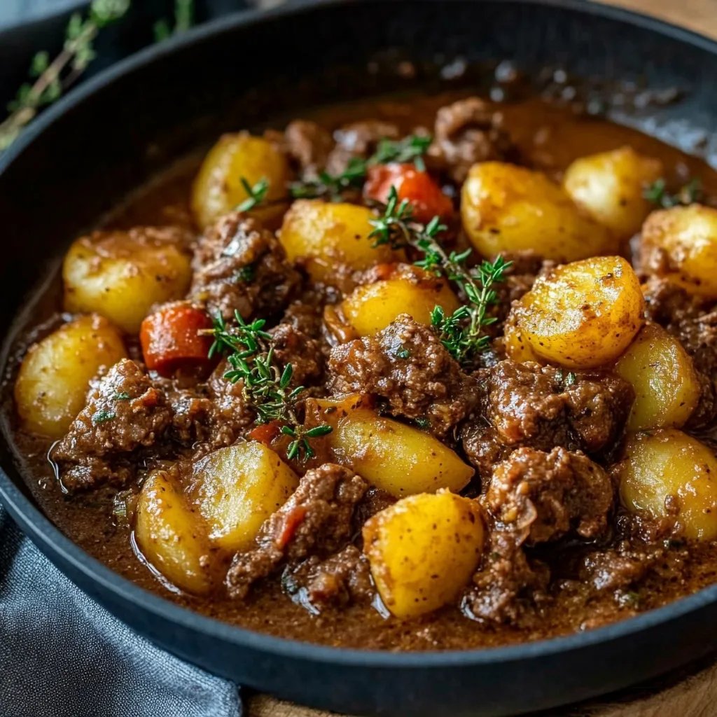Bauerntopf mit Hackfleisch und Kartoffeln