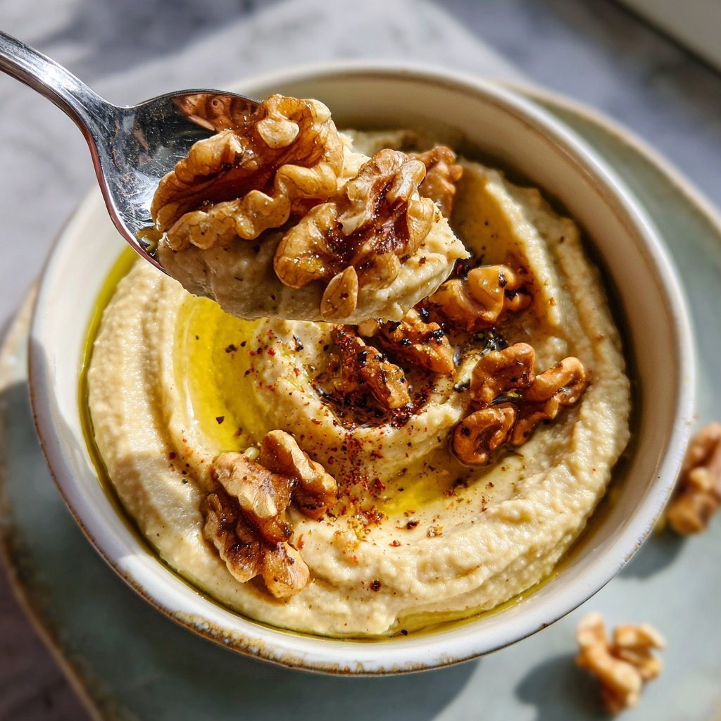 Pastinaken Püree mit Nüssen