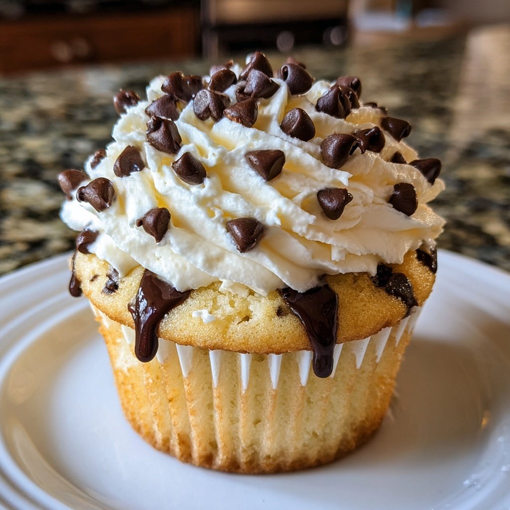 Chocolate Chip Vanilla Cupcake