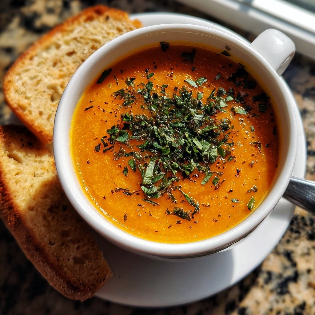 Geröstete Karotten-Ingwer-Suppe