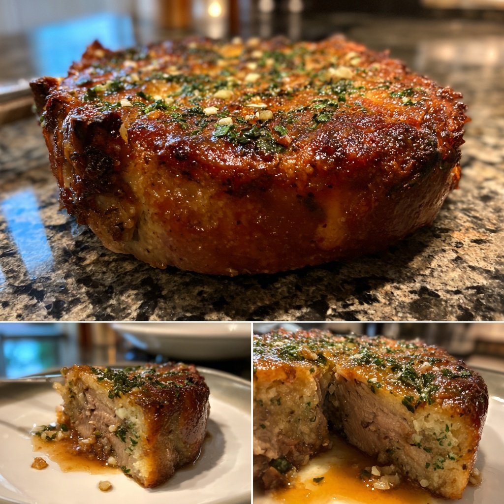 Knoblauch Kräuter Kruste Lammrack