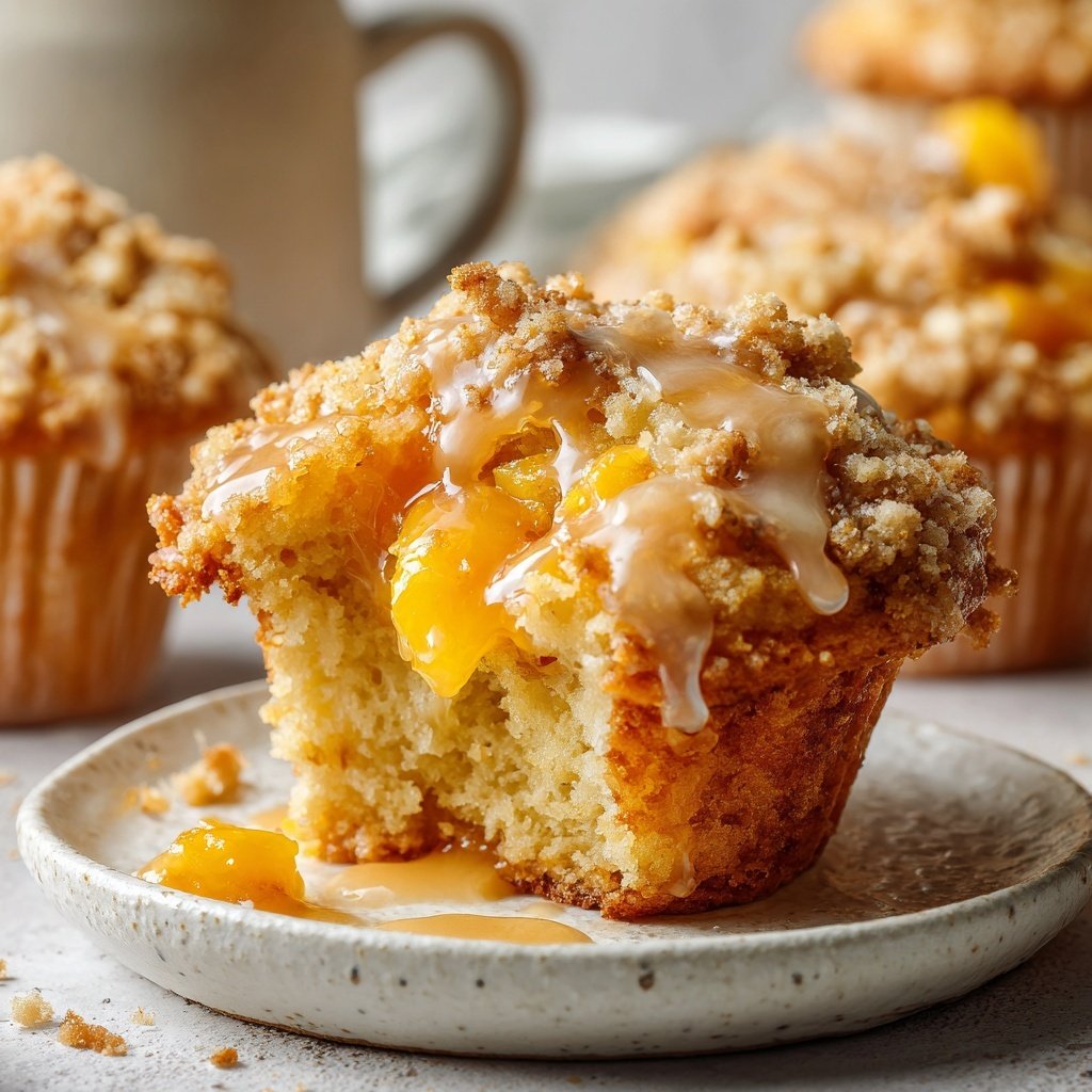 Pfirsich Cobbler Cupcakes