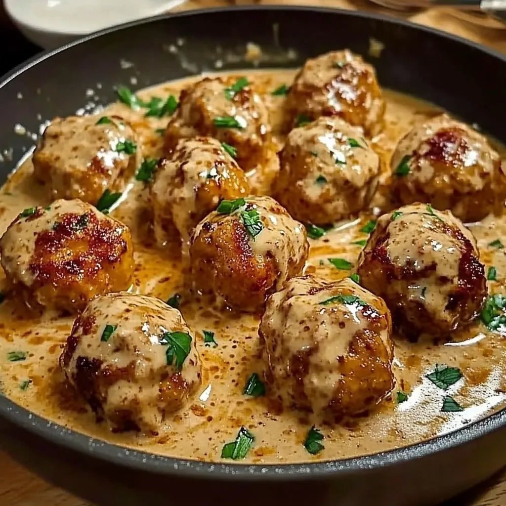 Boulettes de Poulet Moelleuses en Sauce Crémeuse au Poivre: Ein Unglaubliches Ultimatives Rezept