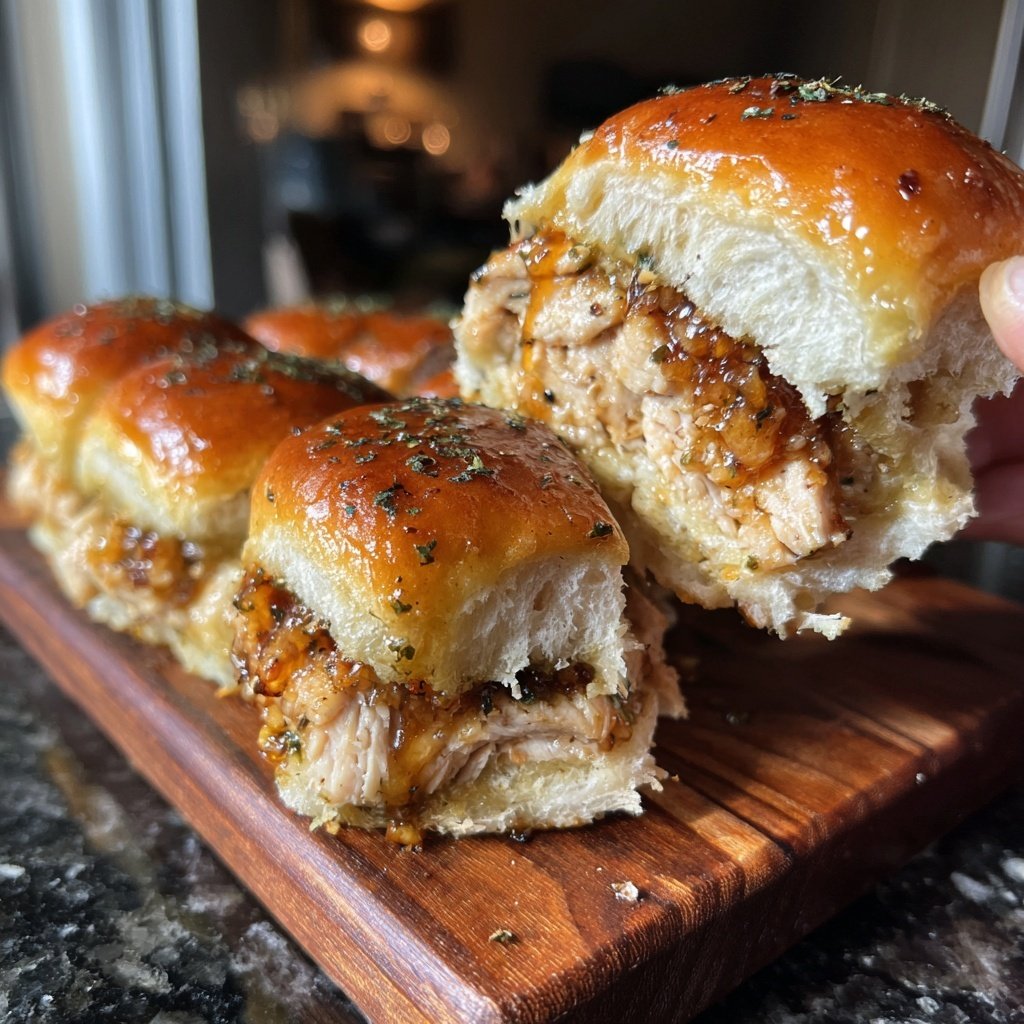 Honig Knoblauch Hähnchen Sliders