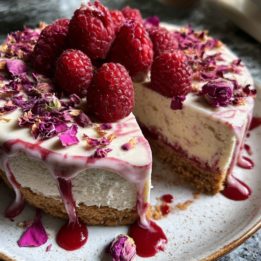 Galentine’s Himbeer Rosen Kuchen